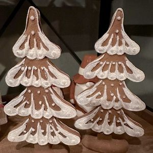Pair of Gingerbread Trees